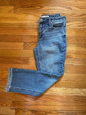 Celebrity Pink Raw Edge Hem Straight-Leg Blue Jeans Sz Women’s 5/27